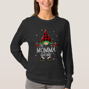 Camiseta Momma Gnome Buffalo Xadrez Correspondente Família
