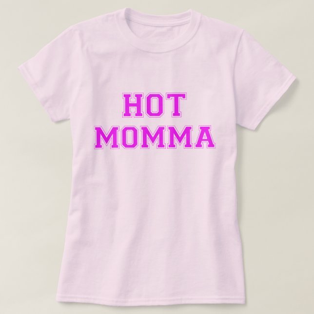 Camiseta Momma quente (Frente do Design)