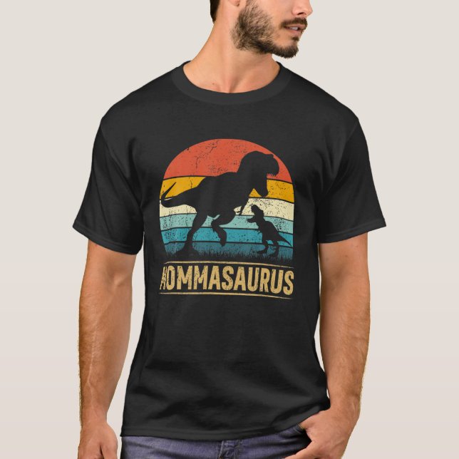 Camiseta Momma Saurus T Rex Dinossaur Mommasaurus Funny Mot (Frente)