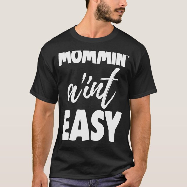 Camiseta Mommin não é fácil, tia Love 4 (Frente)