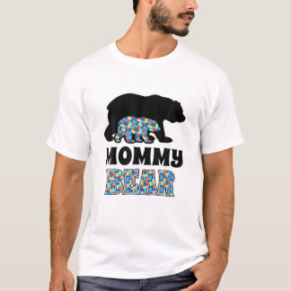 Camiseta Mommy Bear Autism Awareness
