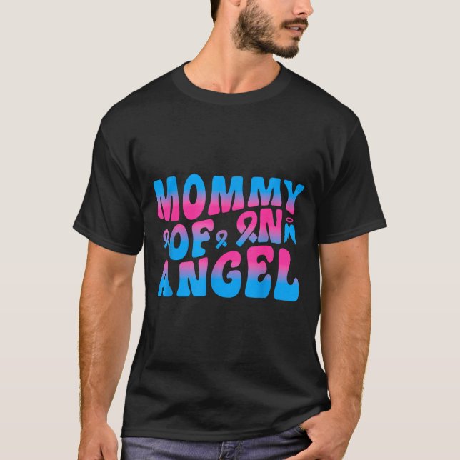 Camiseta Mommy Of An Angel Infant Loss Remembrance  (Frente)