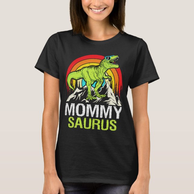 Camiseta Mommysaurus Dinosaur T Rex Mamãe Saurus Funny Mãe (Frente)