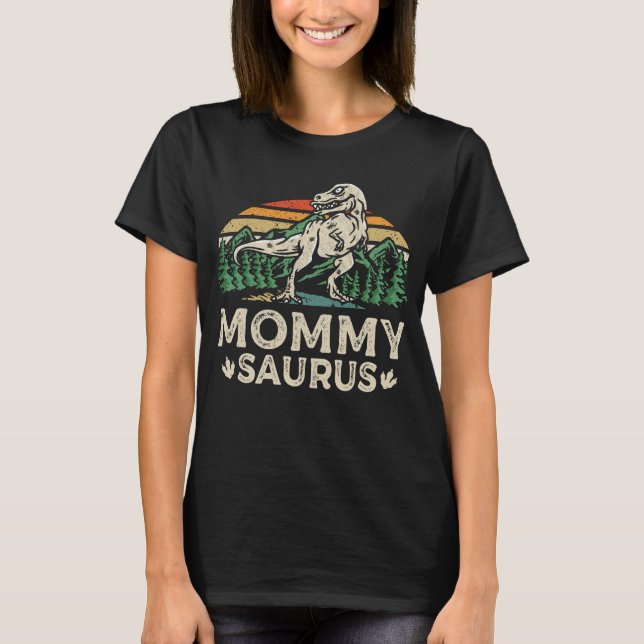 Camiseta Mommysaurus Dinosaur T Rex Mamãe Saurus Funny Mãe (Frente)