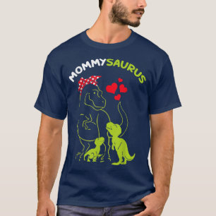 Camiseta Mommysaurus Mommy 2 Kids Dinosaur Mom Mother's Day