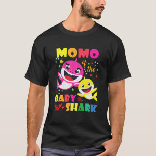 Camiseta Momo Do Pai De Aniversário De Tubarão, Mãe A Matar