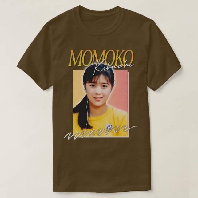 Camiseta Momoko Kikuchi - Design dos anos 80 (Frente do Design)