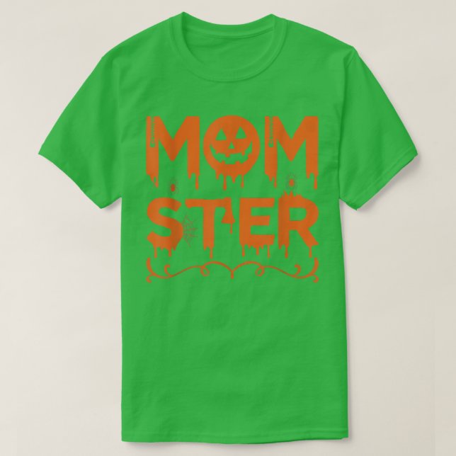 Camiseta Momster Lover Halloween Família Materna Matando Lo (Frente do Design)