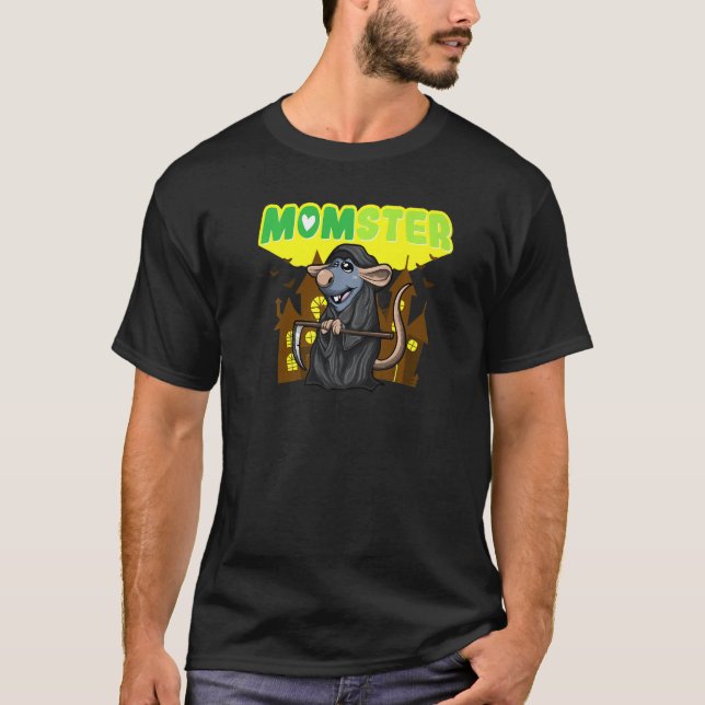 Camiseta Momster Monster Mom Scary Halloween Mommy Creepy C (Frente)