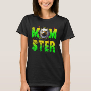 Camiseta Momster Olho Assustador Costume Mãe Sala da Famíli