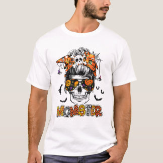 Camiseta MomsterHalloween Mensagem