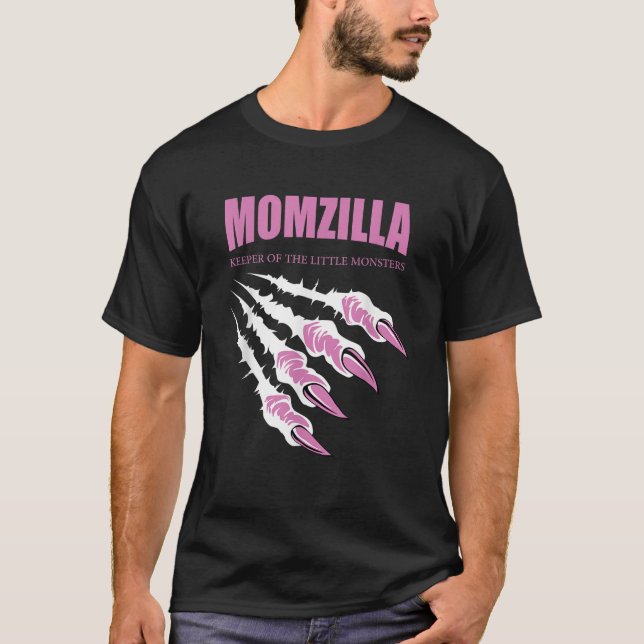 Camiseta Momzilla Keeper Dos Pequenos Monstros (Frente)