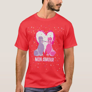 Camiseta Mon Amour frenodle Happy Valentines Day shirt