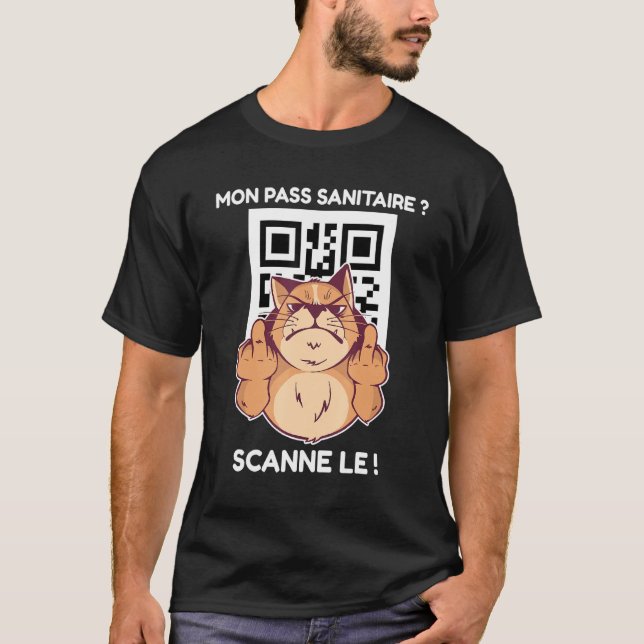 Camiseta Mon Pass Sanitário Vacinação Sanitária Contra A Va (Frente)
