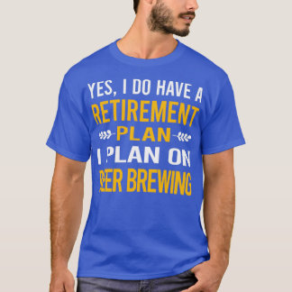 Camiseta Mon plan de retraite Brassage de bire classique