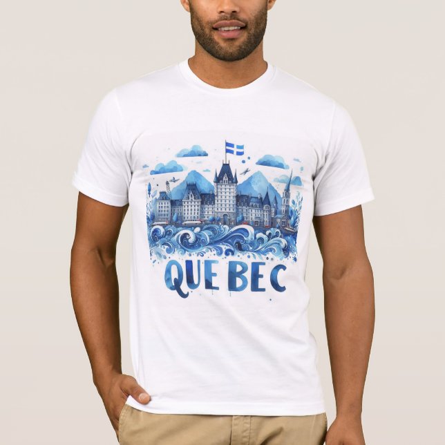 Camiseta Mon Québec, ma ville (Frente)