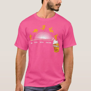 Camiseta Mon Tues Quintas Sexta-feira Cervejas Dia B