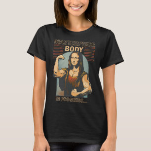 Camiseta Mona Lisa Bodybuilding Muscle Gym Weising Wo
