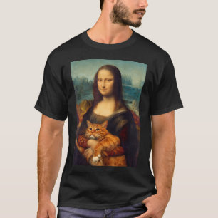 Camiseta Mona Lisa + Cat T-Shirt