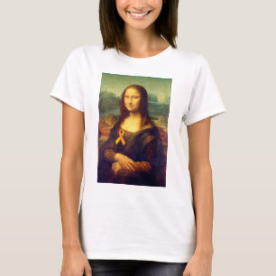 Camiseta Mona Lisa Com Fita Laranja
