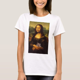 Camiseta Mona Lisa Com Hamster