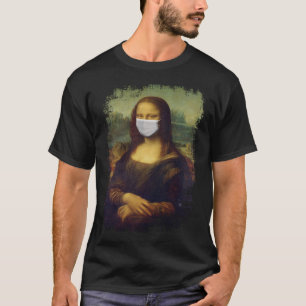 Camiseta Mona Lisa Com Máscara