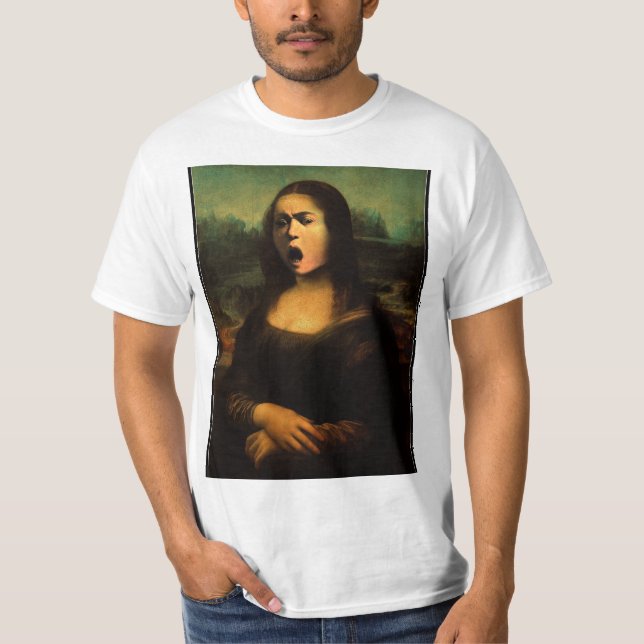 Camiseta Mona Lisa de Caravaggio / Medusa (Frente)