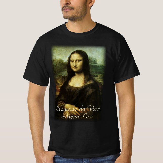 Camiseta Mona Lisa de Leonardo da Vinci, Arte Renascentista (Frente)