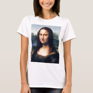 Camiseta Mona Lisa (detalhes) por Leonardo da Vinci