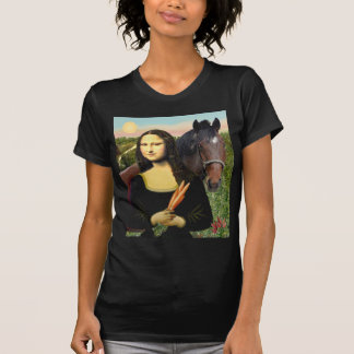 Camiseta Mona Lisa e seu Cavalo Quarter
