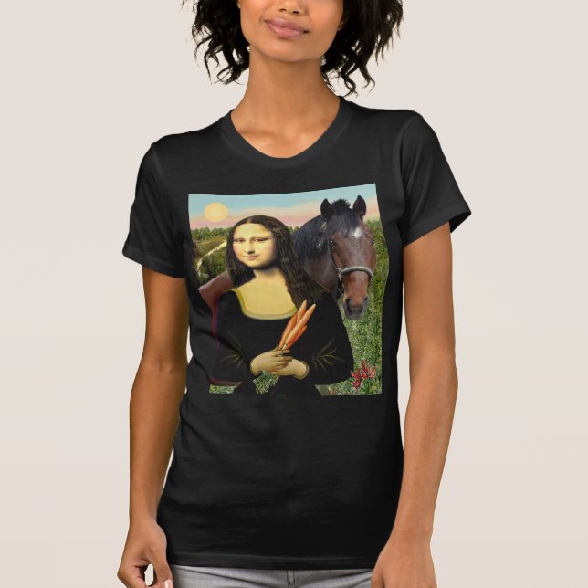 Camiseta Mona Lisa e seu Quarter Horse (Frente)