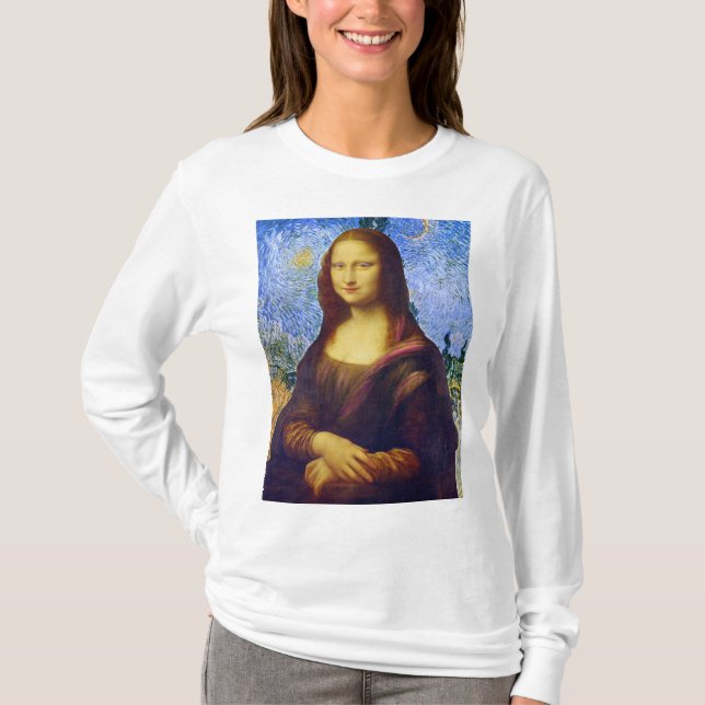 Camiseta Mona Lisa e Van Gogh (Frente)