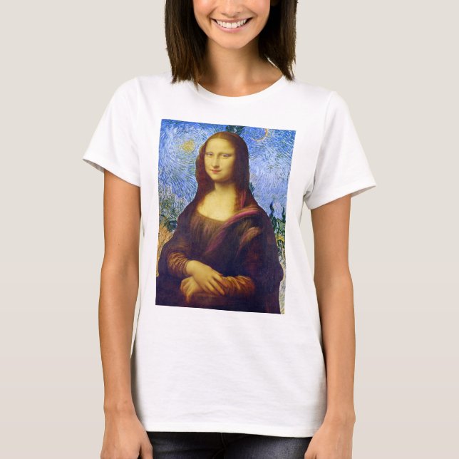 Camiseta Mona Lisa e Van Gogh (Frente)