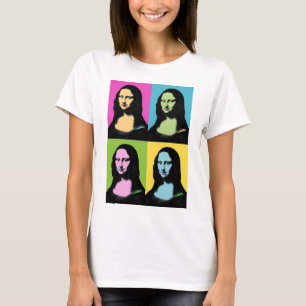 Camiseta Mona Lisa - Estilo de Arte Pop