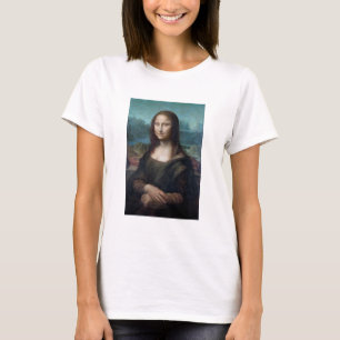 Camiseta Mona Lisa Famosa Artes Visuais Leonardo da Vinci P