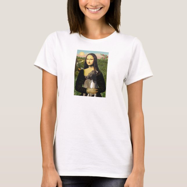 Camiseta Mona Lisa - Galgo Italiano (Frente)