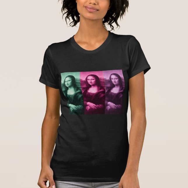 Camiseta Mona Lisa Green Pink Purple (Frente)