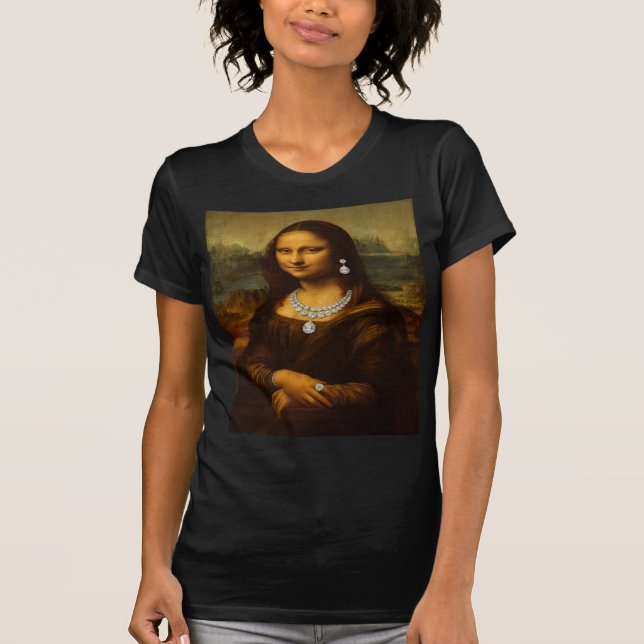 Camiseta Mona Lisa in Fabulous Diamonds  (Frente)