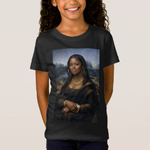 Camiseta Mona Lisa Negra História Negra Americana Mon