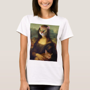 Camiseta Mona Lisa Orange Cat