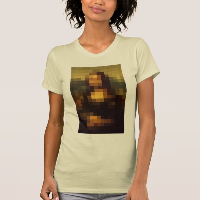 Camiseta Mona Lisa Pixelada 3 (Frente)