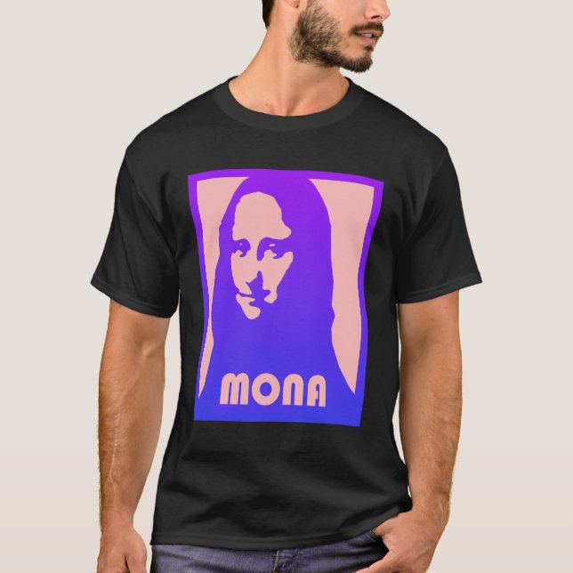 Camiseta Mona Lisa Pop Art (Frente)