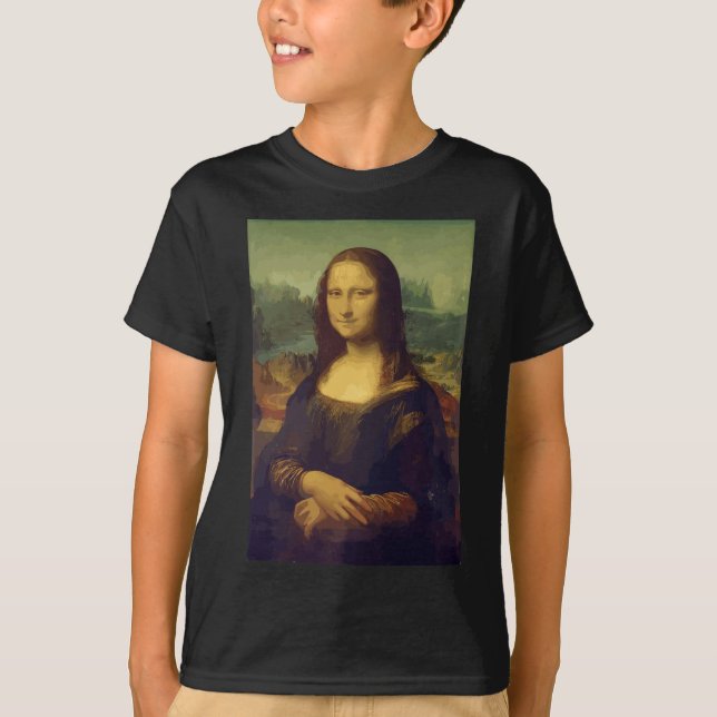 Camiseta Mona Lisa por Leonardo da Vinci (Frente)
