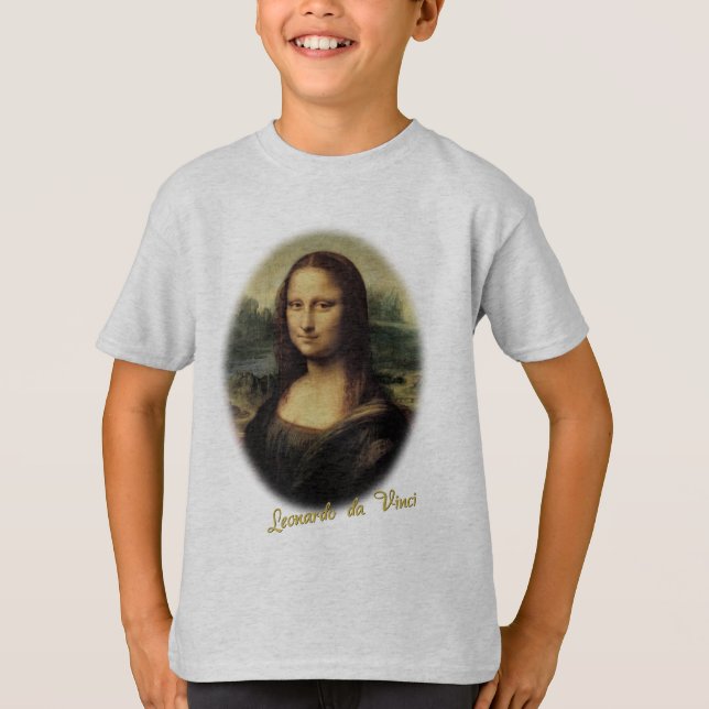 Camiseta Mona Lisa por Leonardo da Vinci (Frente)