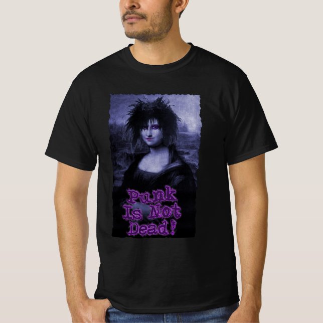 Camiseta Mona Lisa: Punk Is Not Dead (Frente)