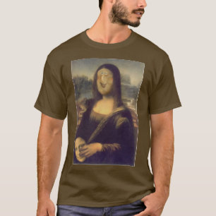 Camiseta Mona Lisa Rosto Engraçado