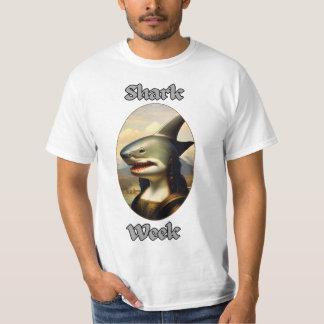 Camiseta Mona lisa semana do tubarão