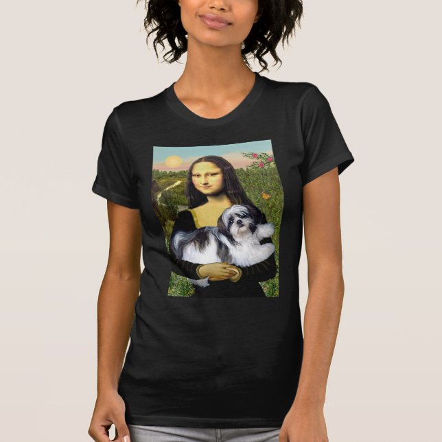 Camiseta Mona Lisa - Shih Tzu (A-ld) (Frente)