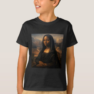 Camiseta Mona Negra Lisa História Negra Mês 12 de junho