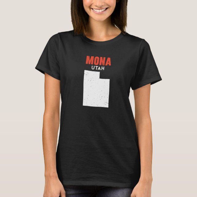 Camiseta Mona Utah USA State America Travel Utahan   (Frente)